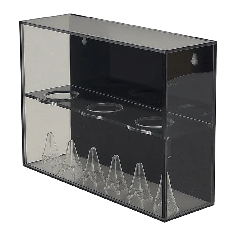 Clear For Acrylic Baseball Display Case Wall Mount Holder With For Black Back For Softball Collection Storage Box Sports