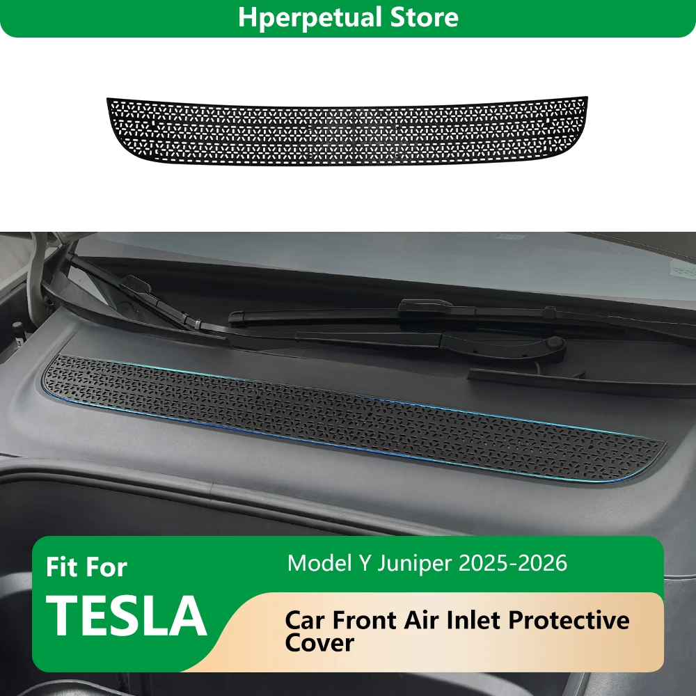 

Air Inlet Protective Cover For Tesla New Model Y Juniper Launch 2025 2026 Anti-insect Anti-fouling Front Air-conditioning Net