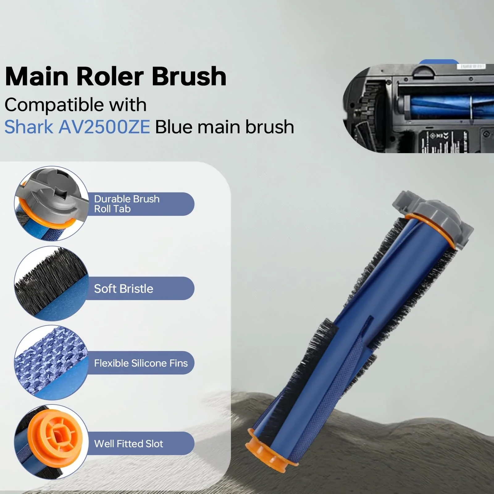 قطع غيار متوافقة مع Shark AI AV2501S AV2511AE AV2501AE RV2502AE RV2610WA AV2510AOUS RV2520AOUS جهاز آلي لتنظيف الأتربة #4