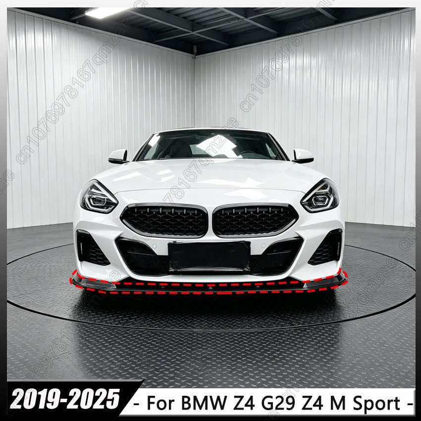 

For 2019-2025 BMW Z4 G29 MP Style 3PCS Front Spoiler Lip Splitter Gloss Black ABS Bumper Body Kit Accessories Trim