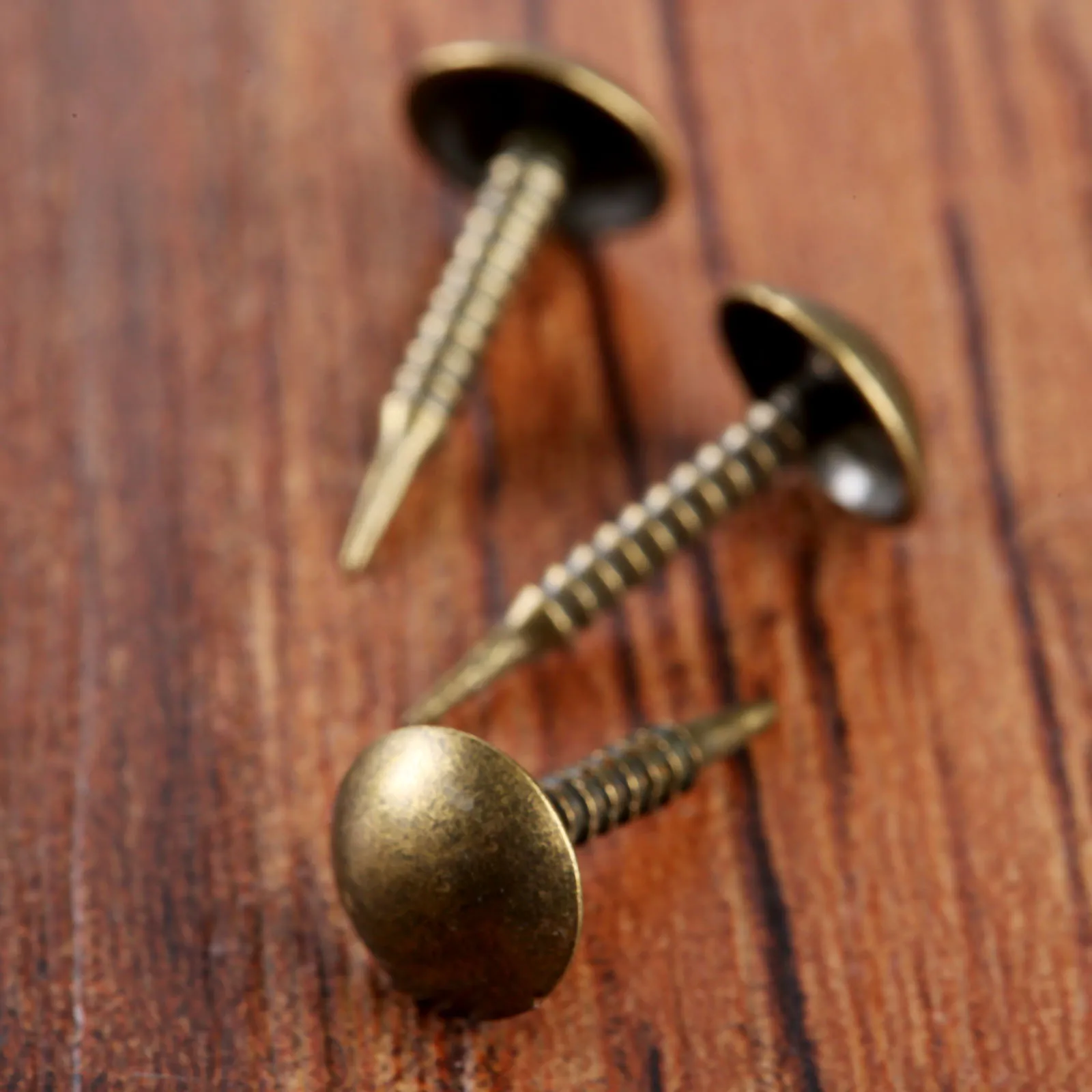 100pcs 8*15mm 압정 장식 Thumbtacks 골동품 압정 핀 네일 라운드 모양 푸시 핀 엄지 압정 벽 코르크 보드 사무실
