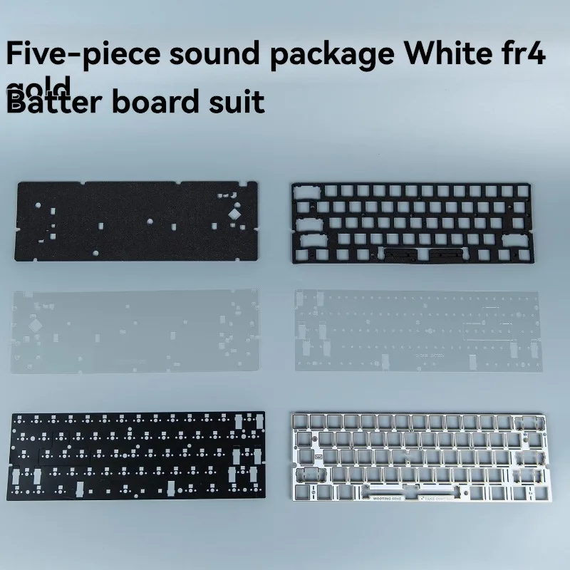 Wooting60HE V2 Sound Package Positioning Plate Set Customized Carbon Fiber FR4 Plate for Gaming Mechanical Keyboard Accessories