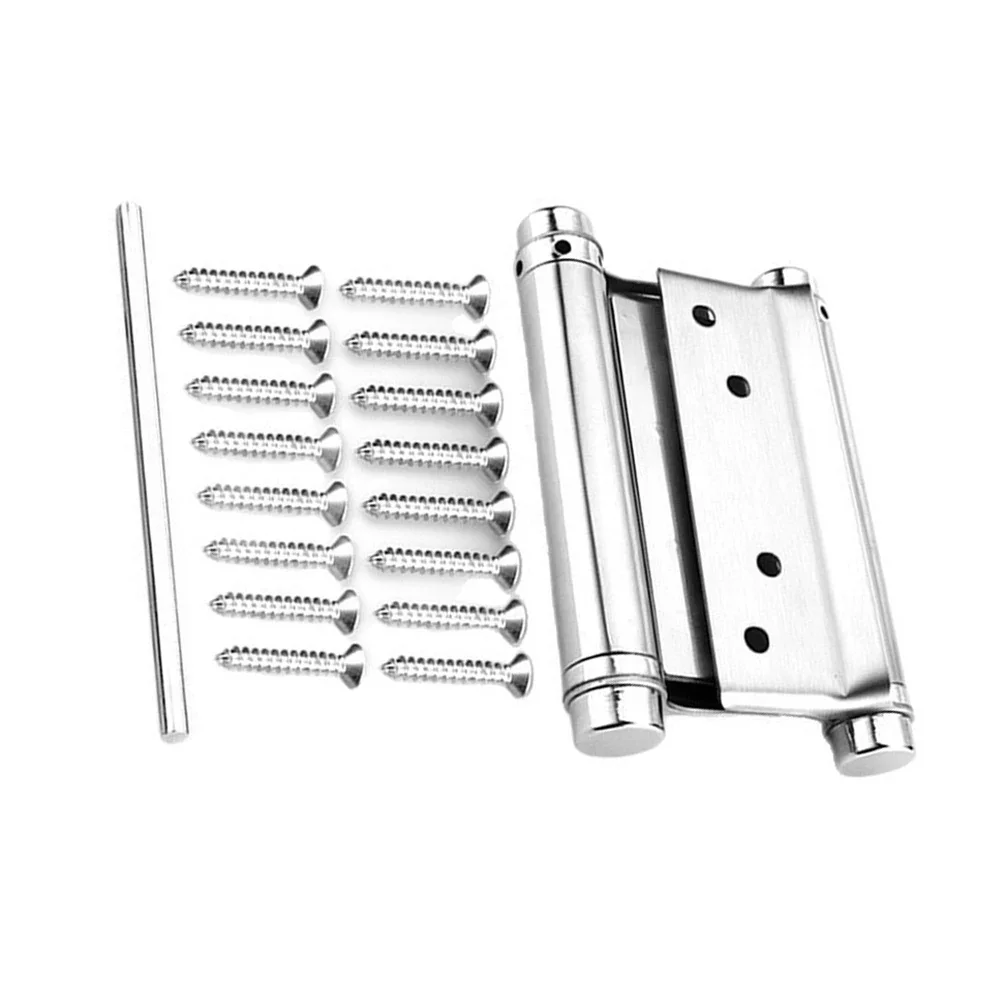 Stainless Steel Double Action Hinge Self Closing Spring Hinge for Cafe Saloon Doors Easy Adjustment and Smooth Swing