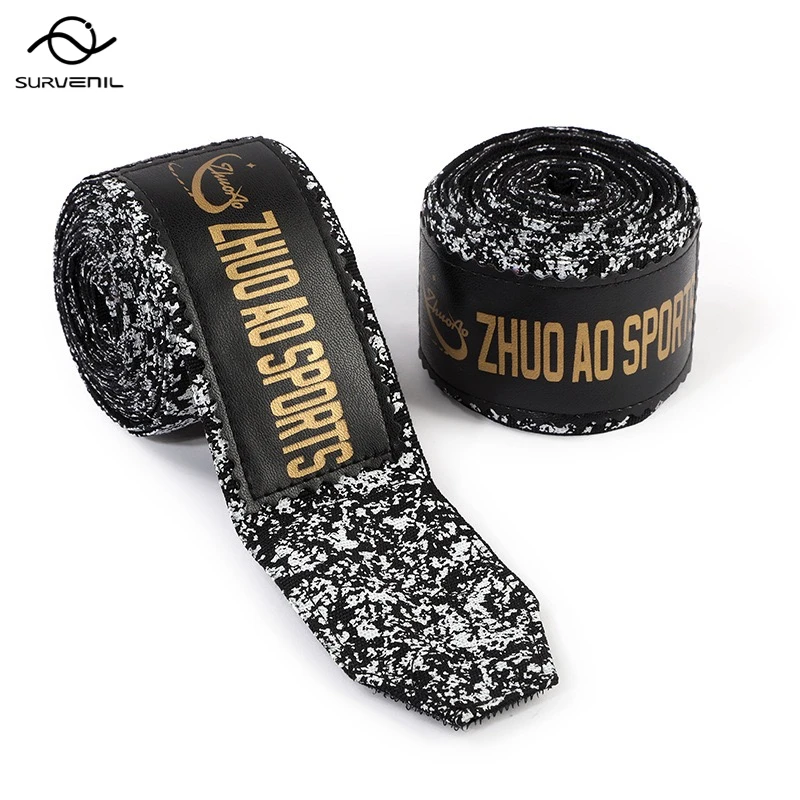 Boxing Hand Wraps Speckled Print Elastic MMA Hand Wraps Muay Thai Kickboxing Hand Bandages with Hook Loop for Sparring Training
