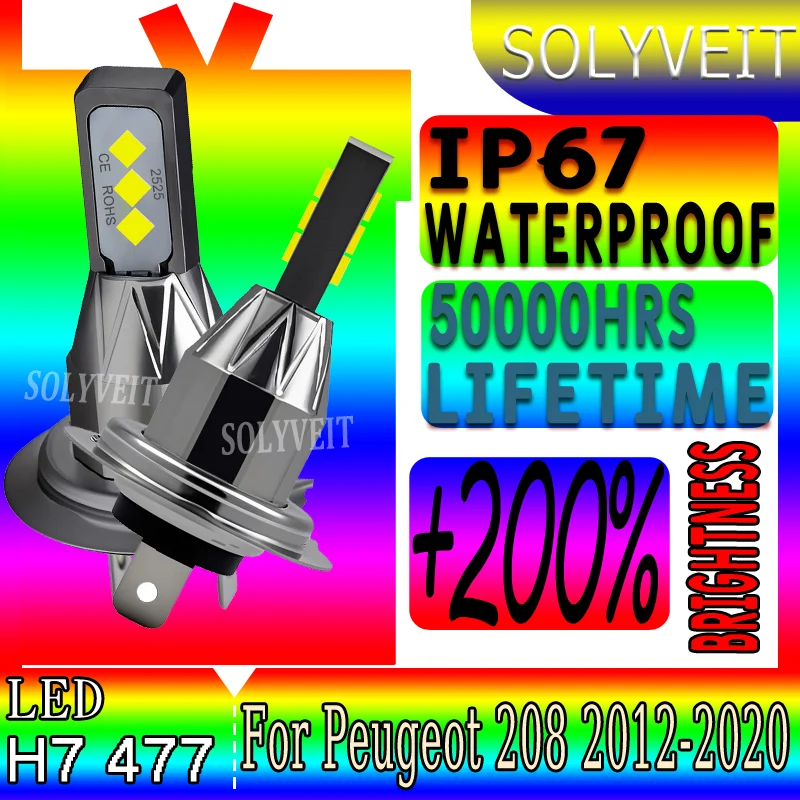 

Extended Lifespan Brightness H7 477 Effortless Setup LED Headlight For Peugeot 208 2012 2013 2014 2015 2016 2017 2018 2019 2020