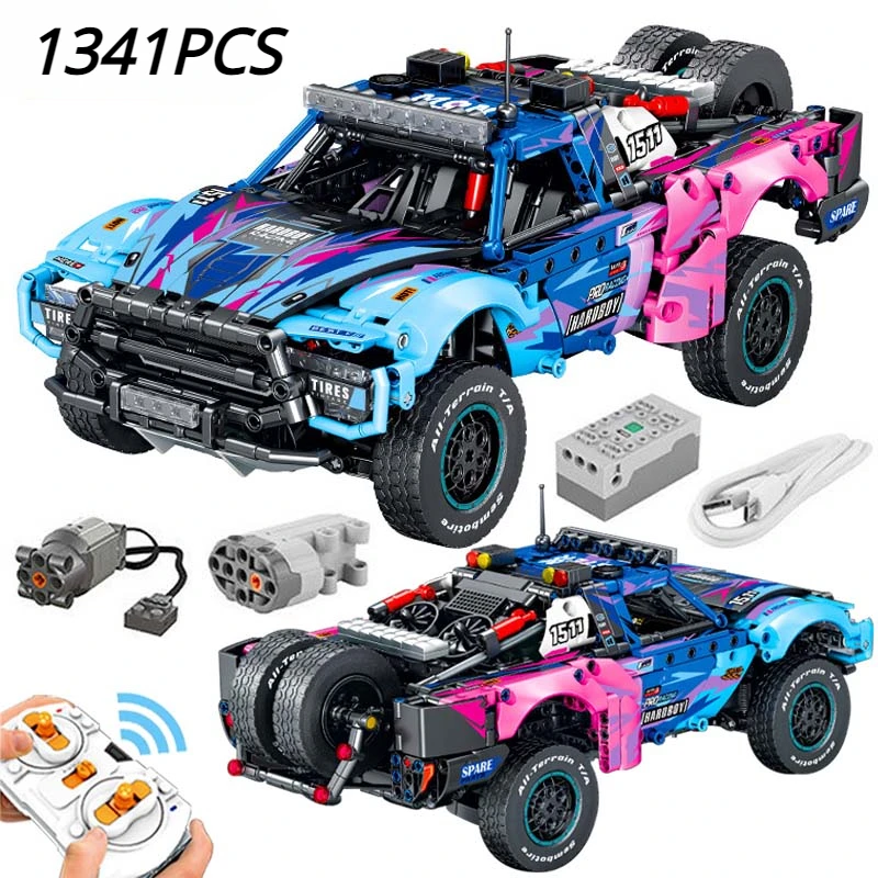 

Technical Remote Control Motor Racing Car Building Blocks Conqueror Off-road Vehicle Model Assemble Bricks Toys For kids Gifts