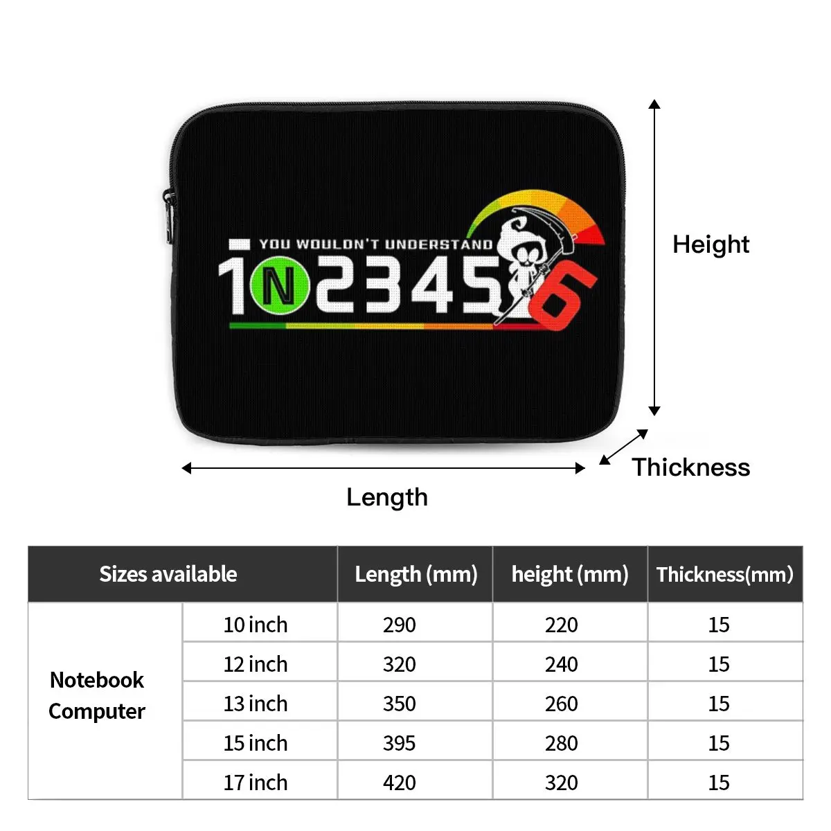Motorcycle Gear Biker  Notebook Laptop Bag Case Pouch 10 12 13 15 17 Inch Notebook Sleeve Cover Bag Tablet Shockproof Case Bag