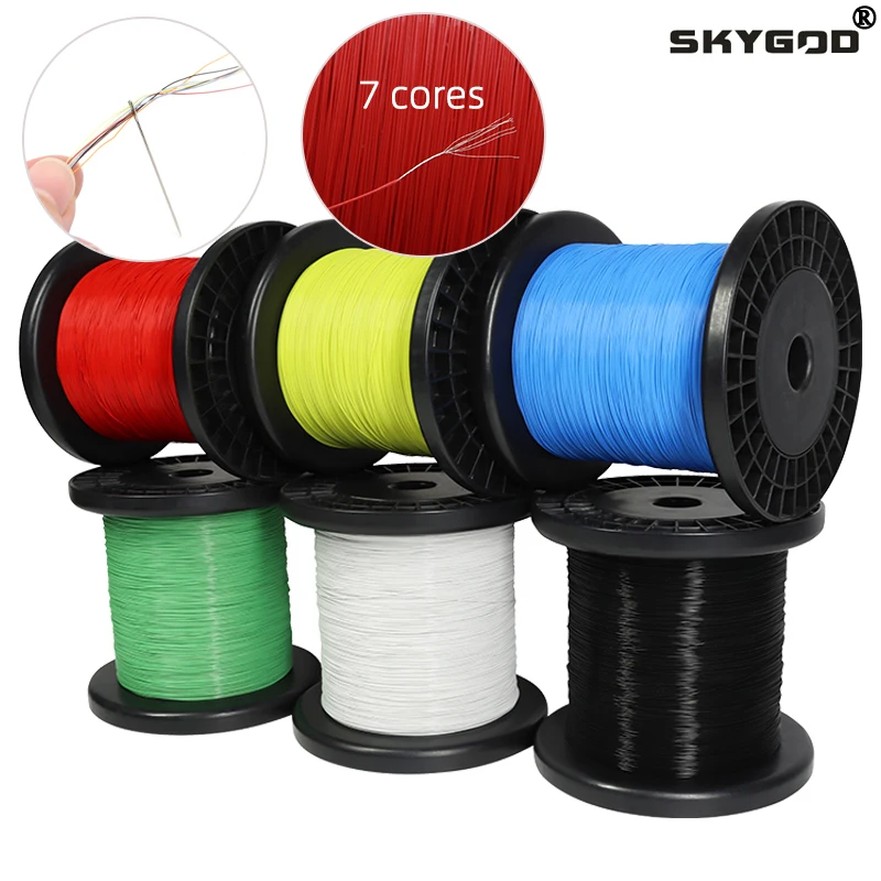 

10~100m UL10064 PTFE Wire 40/36/34/32/30/28/26AWG High Conductivity Fine Micro Litz PEP Plastic Insulation Solder Copper Wires