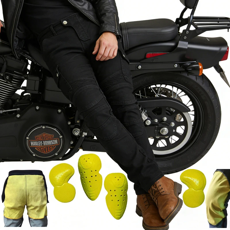 

Spring Autumn Kevlar Motorcycle Riding Pants Aramid Motocross Racing Jeans Protective Wear Resistant Gear 06