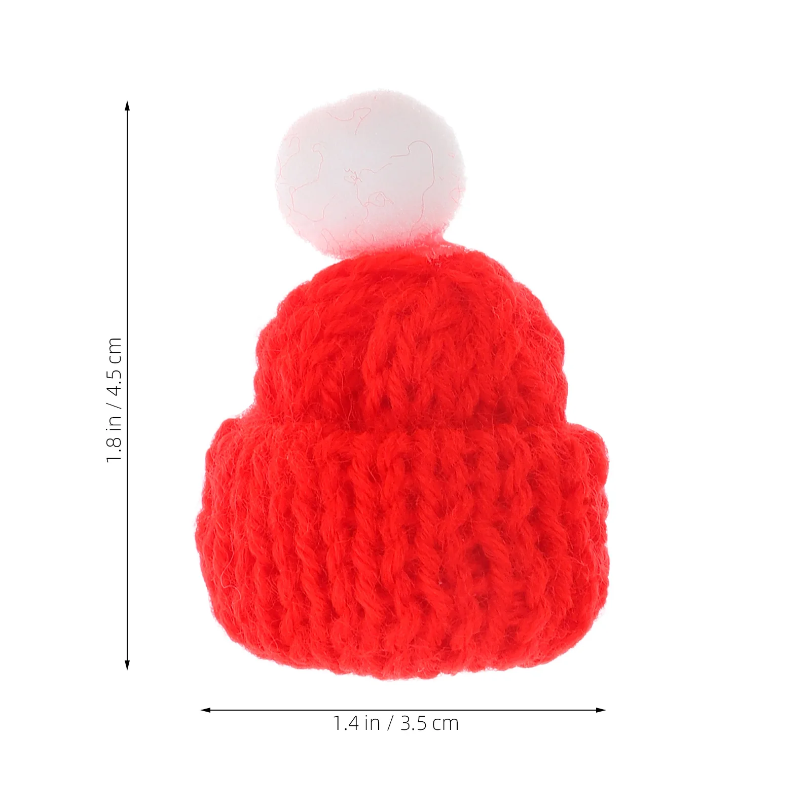24pcs Ornaments Hats Vibrant Color Tiny Mini Knitting Hats Knit Ornaments Mini Hat for Crafts Accessories Decor