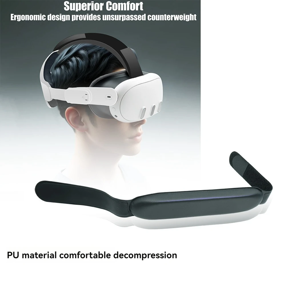 Excellent! VR Head Strap Pad with Pressure Relief for BOBOVR/KIWI Head Straps for Meta Quest 2/3 Elite Strap VR Accessories