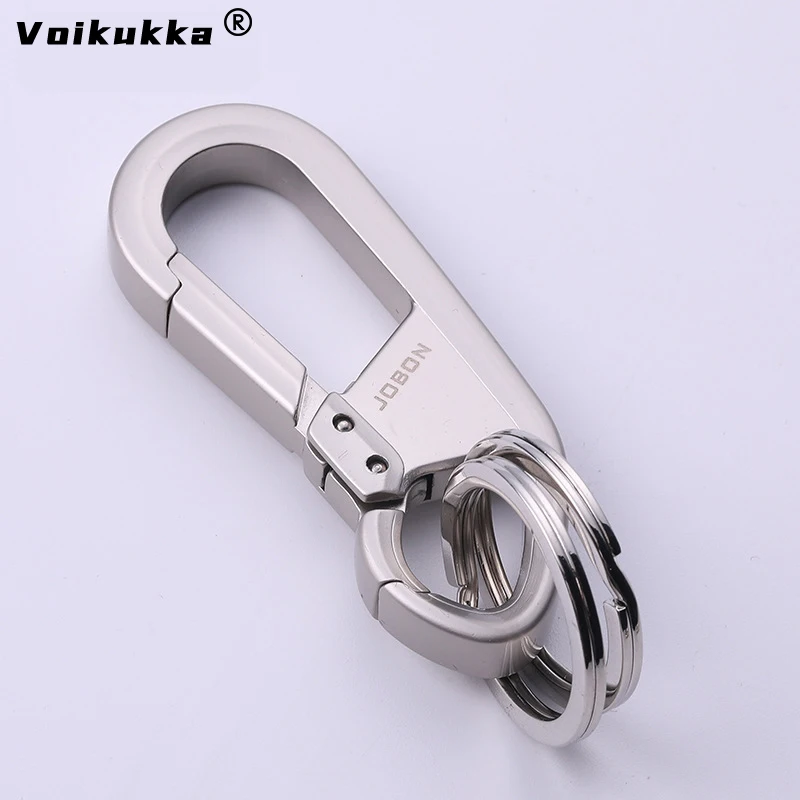 Voikukka Jewelry High-end Waist Hanging Creative Double Ring Metal Zinc Alloy Key Chain Men's Women's  Outdoor Backpack Keychain