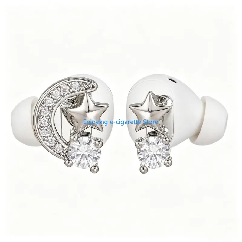 Elegante Mond-Stern-Muster-Kupfer-Kopfhörer-Clips für Freeclip1/2 Sound Gear Y4QF – Detail 2
