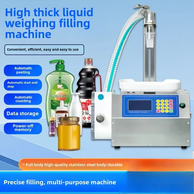 CSY-A3 Honey Filling Machine Gear Pump Ketchup Sesame Sauce Filler Edible Oil Glue Peanut Butter Viscous Liquid