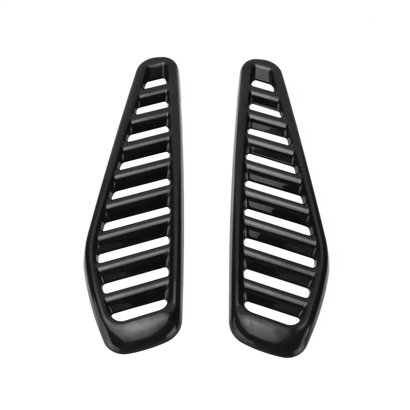 

2PCS Car Hood Air Vent Trim Cover Glossy Replacement for fiesta RS All Year Models Air Flow Intake Cover Auto Parts