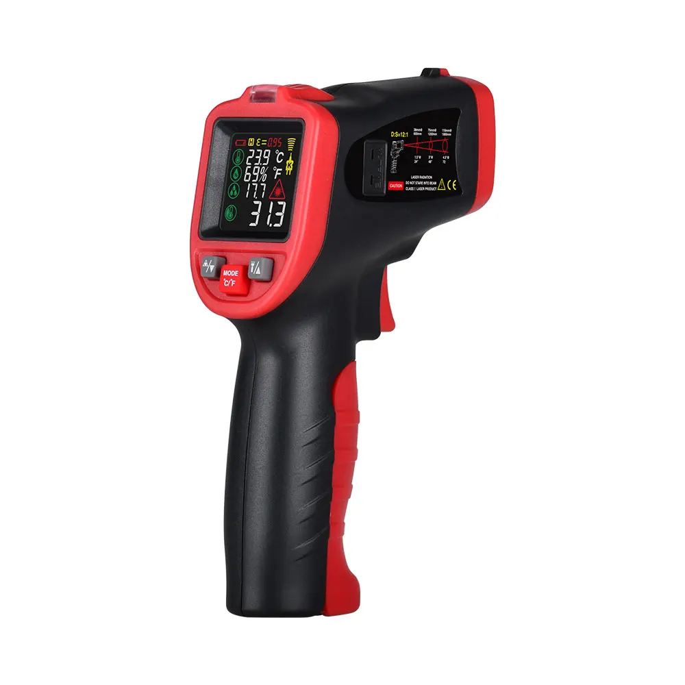 WINTACT WT323C measure temperature gun industrial Digital LCD  Laser Temperature Gun china manufacturer Laser Pyrometer