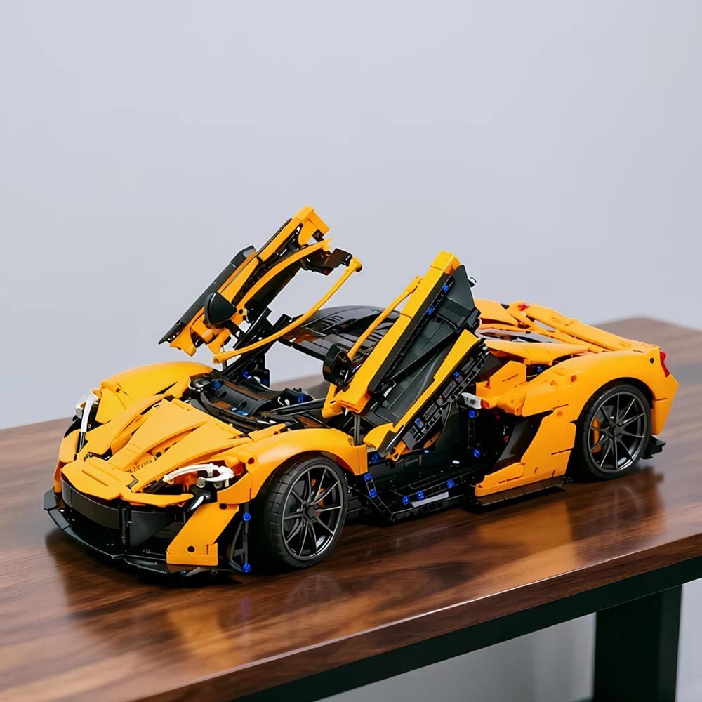 Car Racing Vehicle V8 P1 Creative Speed Hypercar Building Sports Model Blocks DIY Gifts
