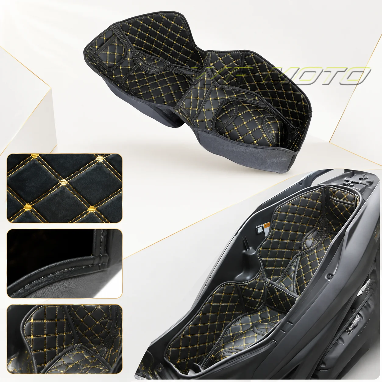Full‑Cover Integrated Seat‑Bucket Liner Shock‑Absorbing Protective Mat Fit For 2026 ZONTES 150X Scooter