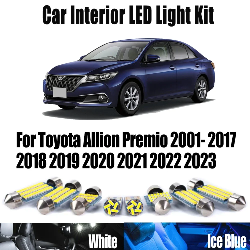 

Canbus LED Interior Reading Map Dome Trunk License Plate Light Kit For Toyota Allion Premio 2001- 2020 2021 2022 2023 Car Bulbs