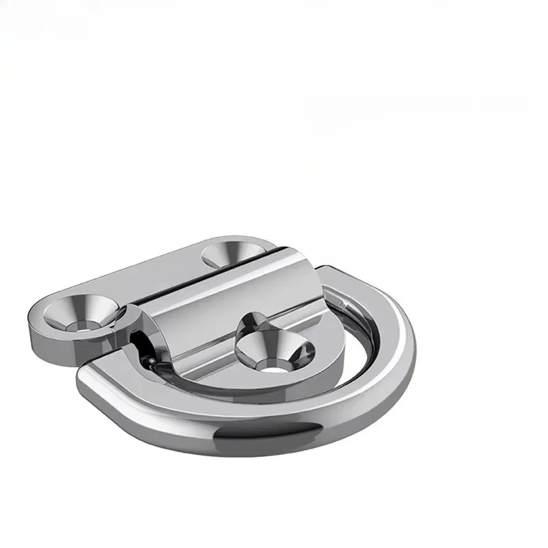 316/304 Stainless Steel Heavy-Duty Rope Binding Device, Rope Tie Ring, Yacht Binding Ring, D-Shaped Ring, Marine Hardware 3