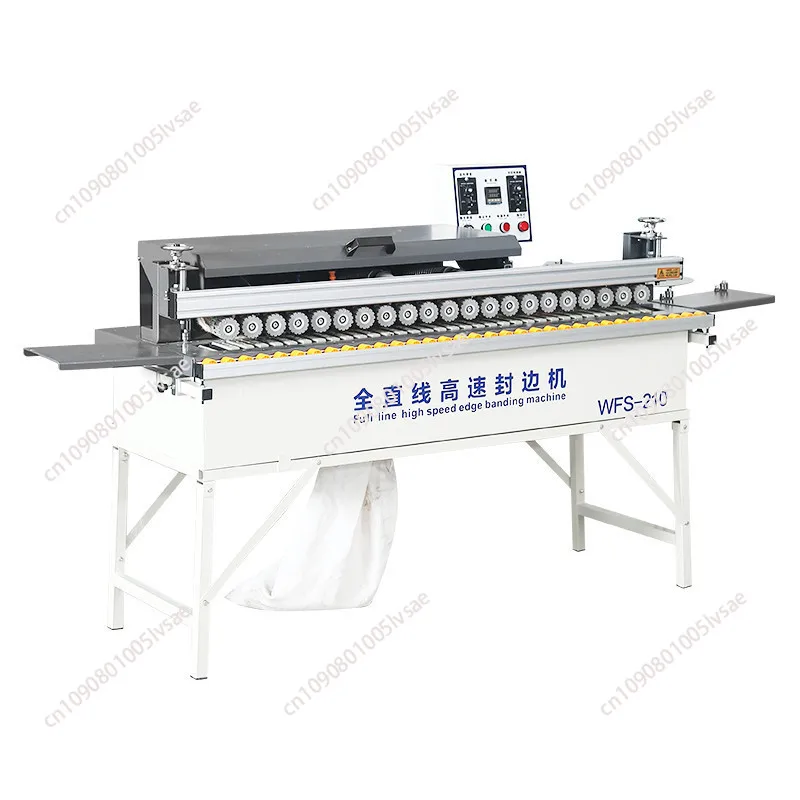 WFS210 Full Linear Edge Banding Machine Automatic Belt Breaking Woodworking High Speed Edge Bander Wood Vacuuming And Polishing