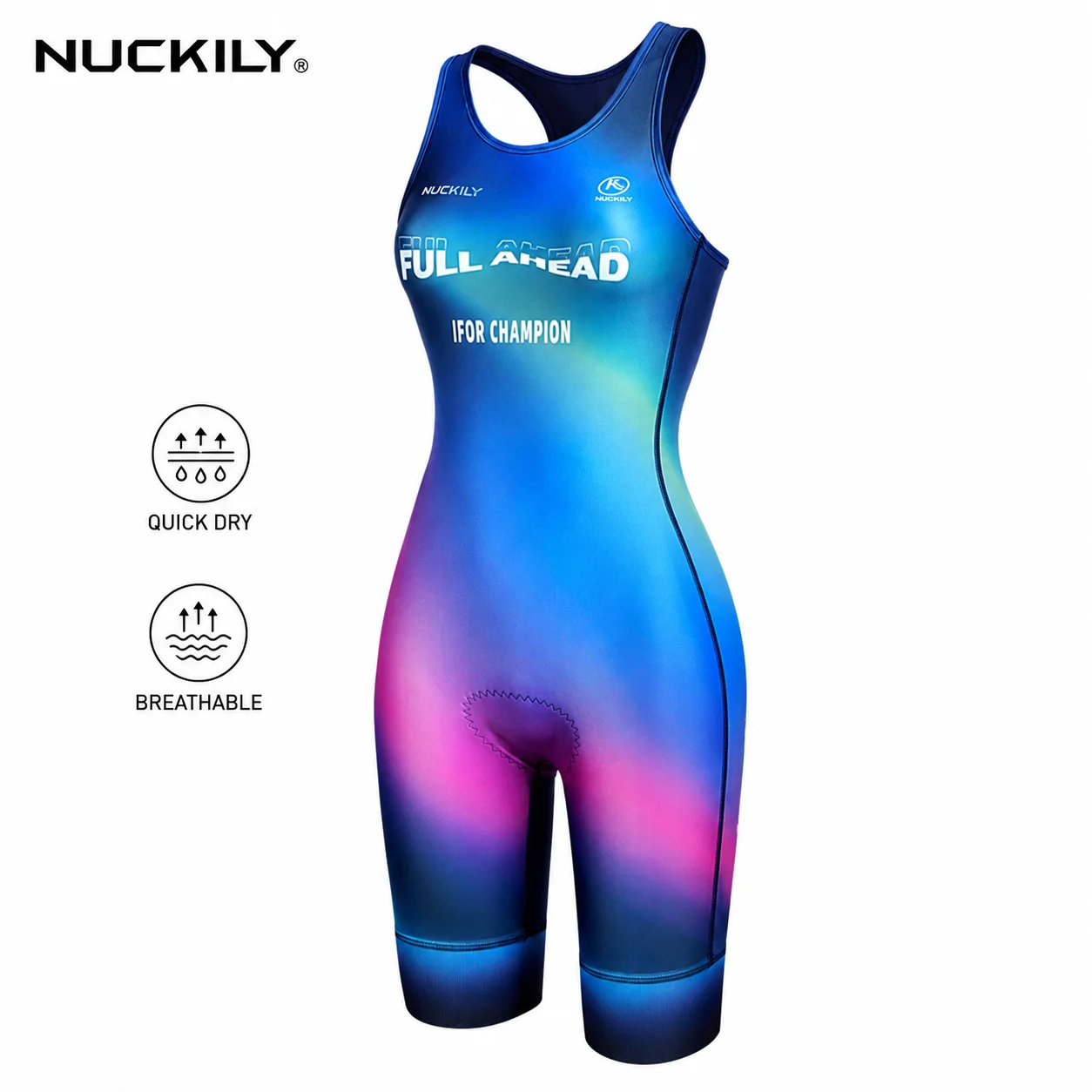 

NUCKILY Girls Triathlon Suit Sleeveless Youth Ironman Swim Bike Run One Piece Quick Dry Breathable Padded Racing Trisuit Sportsw