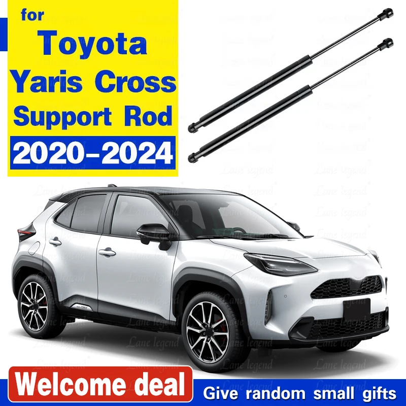 Car Hood Struts For Toyota Yaris Cross XP210 2020-2024 Front Bonnet Modify Lift Support Shock Dampers Spring Piston Rods