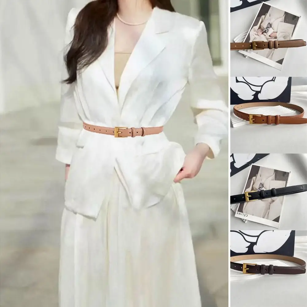 

Модный кожаный ремень в стиле ретро, роскошный дизайн, элегантный пояс, повседневный пояс с пряжкой для женщин