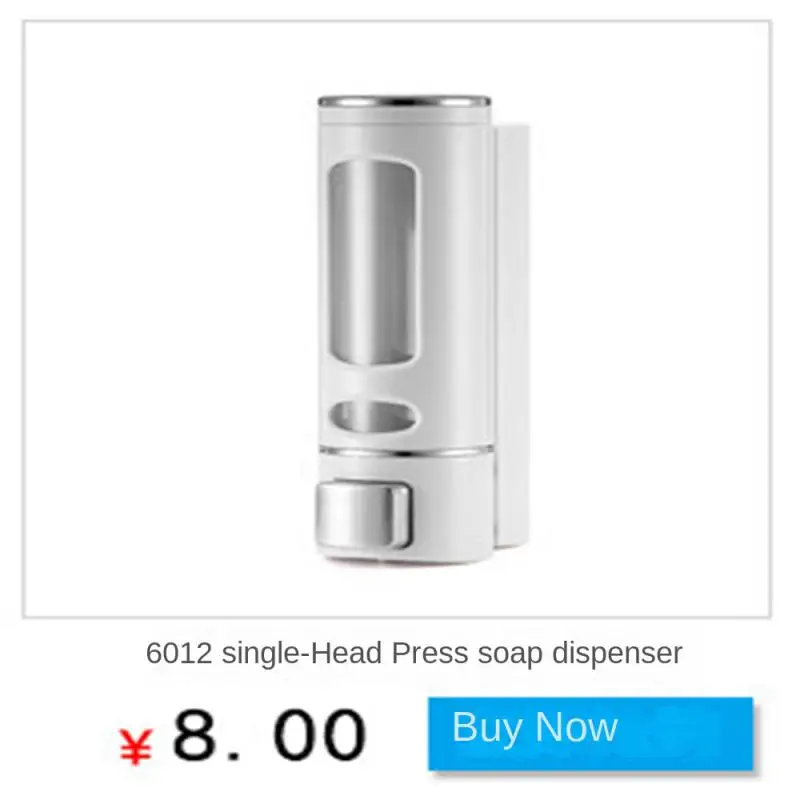 Bathroom Wall Mounted Shower Pump Dispenser Single/Double Hand Shampoo Soap Dispenser Shower Gel Conditioner for Kitchen Hotel