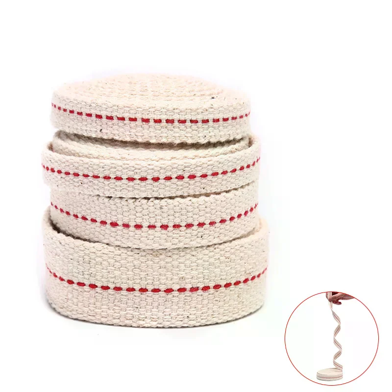 1 Meter Kerosene Lamp Lont Braided Cotton Lont Flat Cotton Oil Lamp Lont For Oil Lamp Wick for Household Width 1.1/1.2/1.5/2.5cm