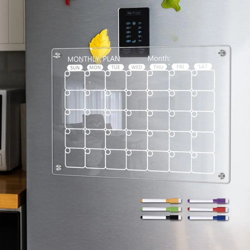 

Dry-erase Magnetic Whiteboard Acrylic Magnetic Calendar Magnetic Calendar Whiteboard Acrylic Dry-erase Refrigerator Family