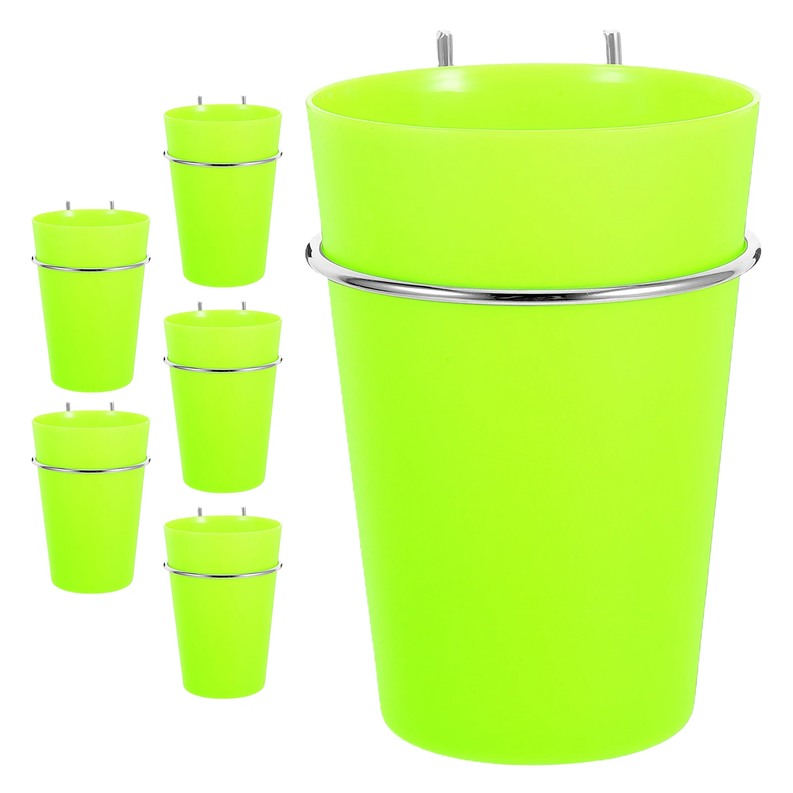 

6pcs 6 Peg Board Cup Storage Organizer Plastic DIY Multifunctional Hooks for Cups Tools Pegboard Shelf Retail Display Hardware