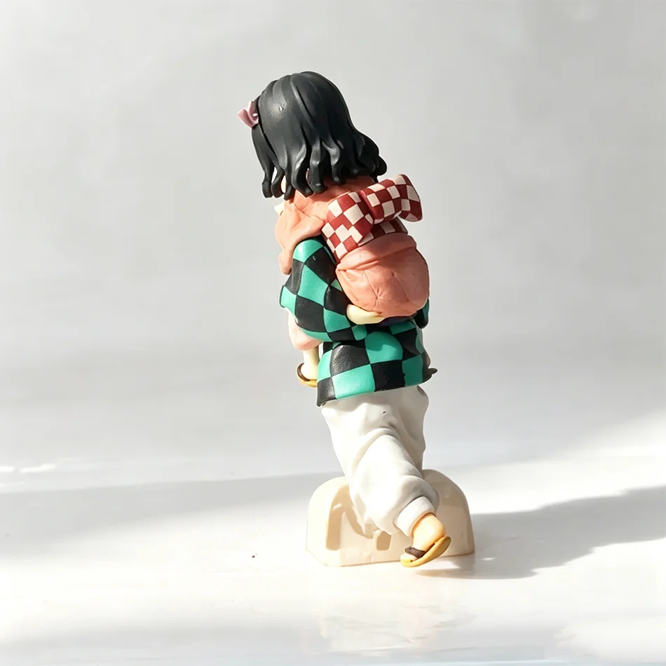 12.5cm Demon Slayer Tanjiro & Nezuko PVC Collectible Cartoon Figure Model Toy Creative Personalized with Packaging Box view 2