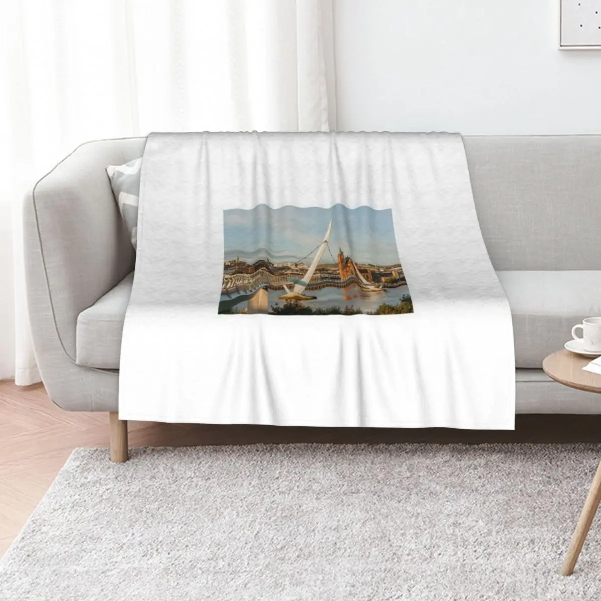 The Peace Bridge Throw Blanket Machine Washable Soft Warm Blanket