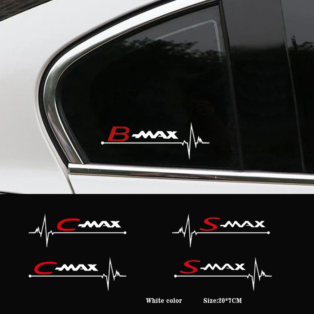 2pcs Car Side Window Stickers for Ford Cmax C-max Smax S-max B-MAX Bmax Vinyl Decals Decoration