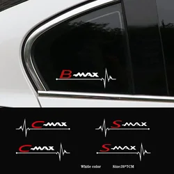 2pcs Car Side Window Stickers  for Ford Cmax C-max Smax S-max B-MAX Bmax Vinyl Decals Decoration