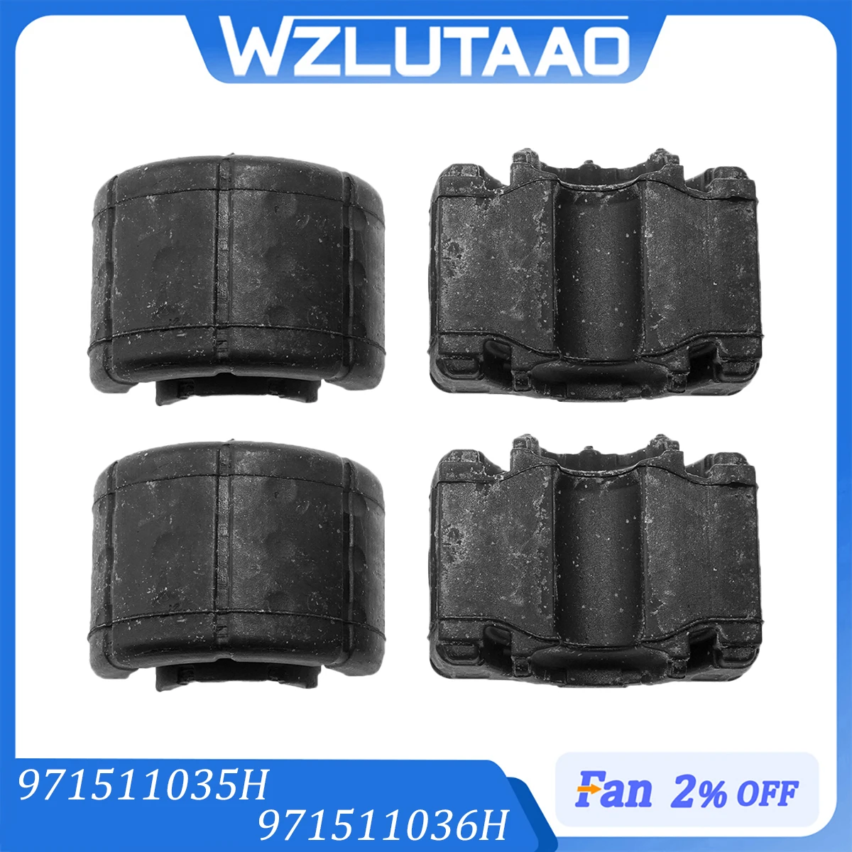 Rear Sway Bar Stabilizer Bushing 971511035H 971511036H 971511035E 971511036E For Porsche Panamera 971 Bentley Continental GT