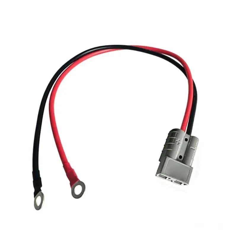 SB50 Battery Cable 50A 10GA with O Ends for Marine Forklift Trailer Winch Battery Power Wiring for Battery Transfer D2RC