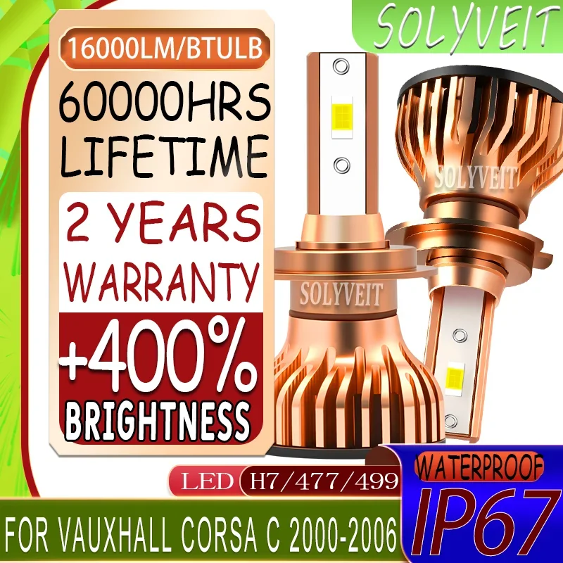 

60,000 Hour Durability Energy Saving Waterproof IP67 H7 Headlight LED For Vauxhall Corsa C 2000 2001 2002 2003 2004 2005 2006