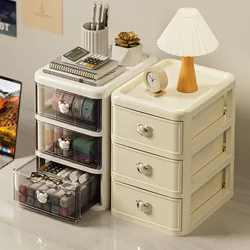 Stackable Desktop Storage Box with Dustproof Drawer Office Desk Storage Box Cosmetic Box Stationery Supplies Debris Storage Rack