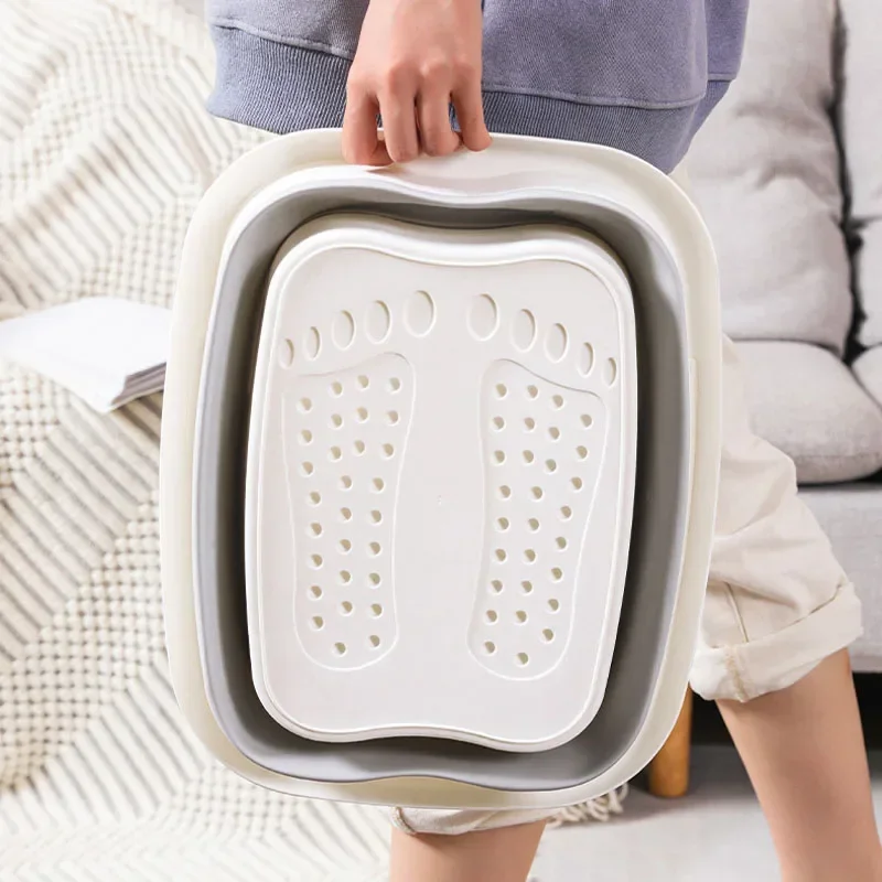 Foldable Footbath Massage Bucket Soaking Bucket Folding Basin  Foot Bath Bucket Household Sauna Bathtub Pedicure Bath Bathtub