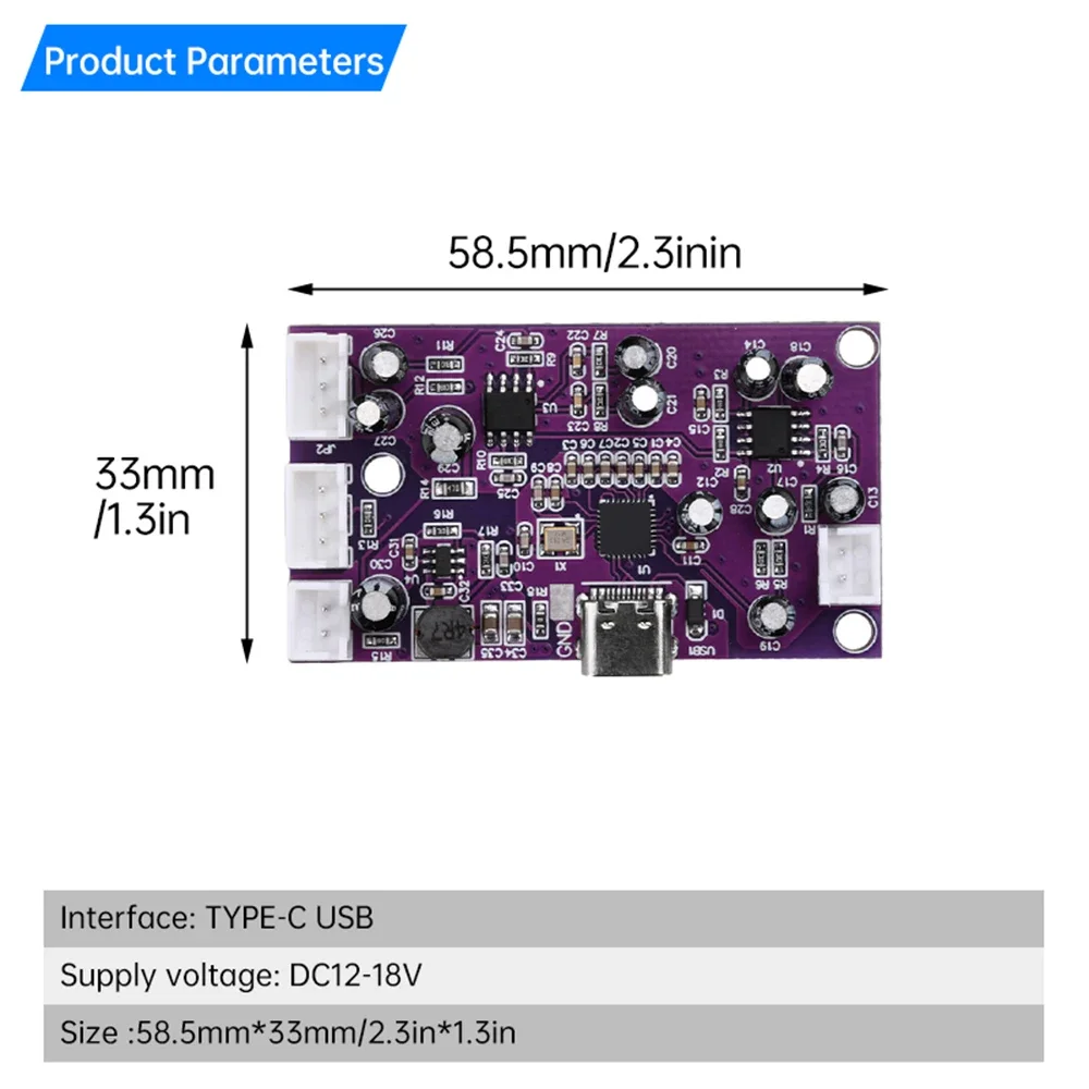 Moduł cyfrowego pogłosu DSP DC12-18V, redukcja piszczenia, komputerowe strojenie, efekty dźwiękowe, miksowanie, modyfikacja konsoli audio, płyta audio. — zdjęcie 4