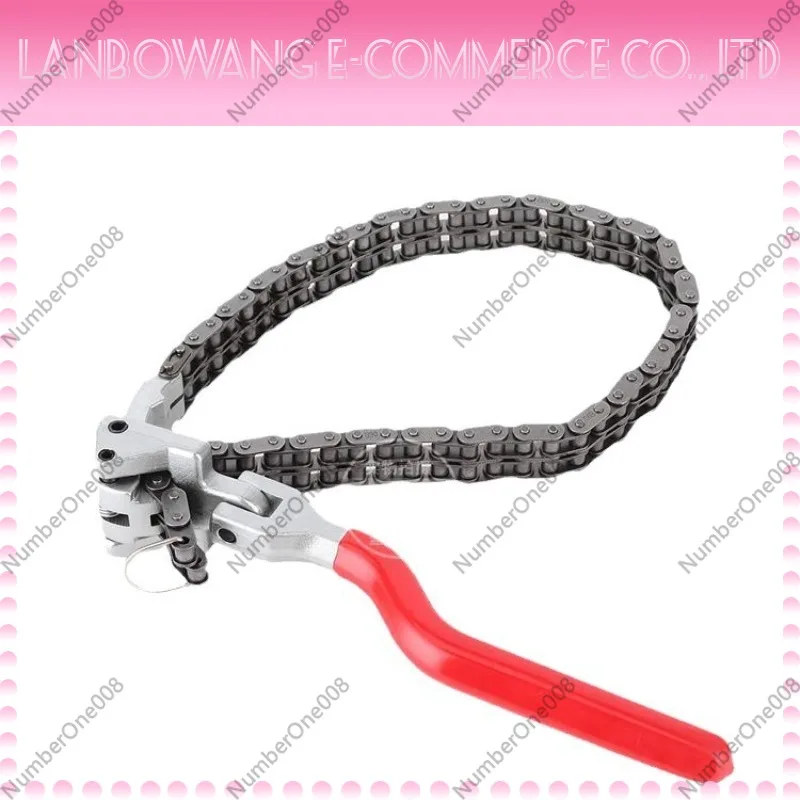 Heavy Duty Chain Type Oil Filter Wrench 60-195mm Adjustable Oil Filter Removal Tool