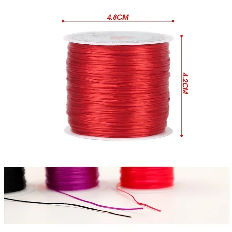 1/25Rolls Strong Elastic Crystal Beading Thread Cord Jewelry Making Necklace Bracelet DIY Beads String Stretchable Thickness