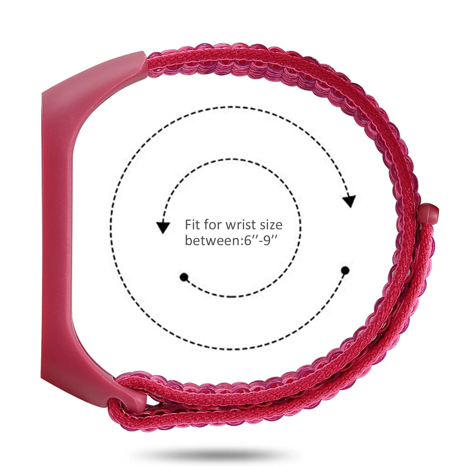 سوار لـ Mi Band 8 9 حزام miband 8 حزام (استيك) ساعة نايلون الرياضة المعصم استبدال حزام pulsera Correa لشاومي Mi band 9 العصابات