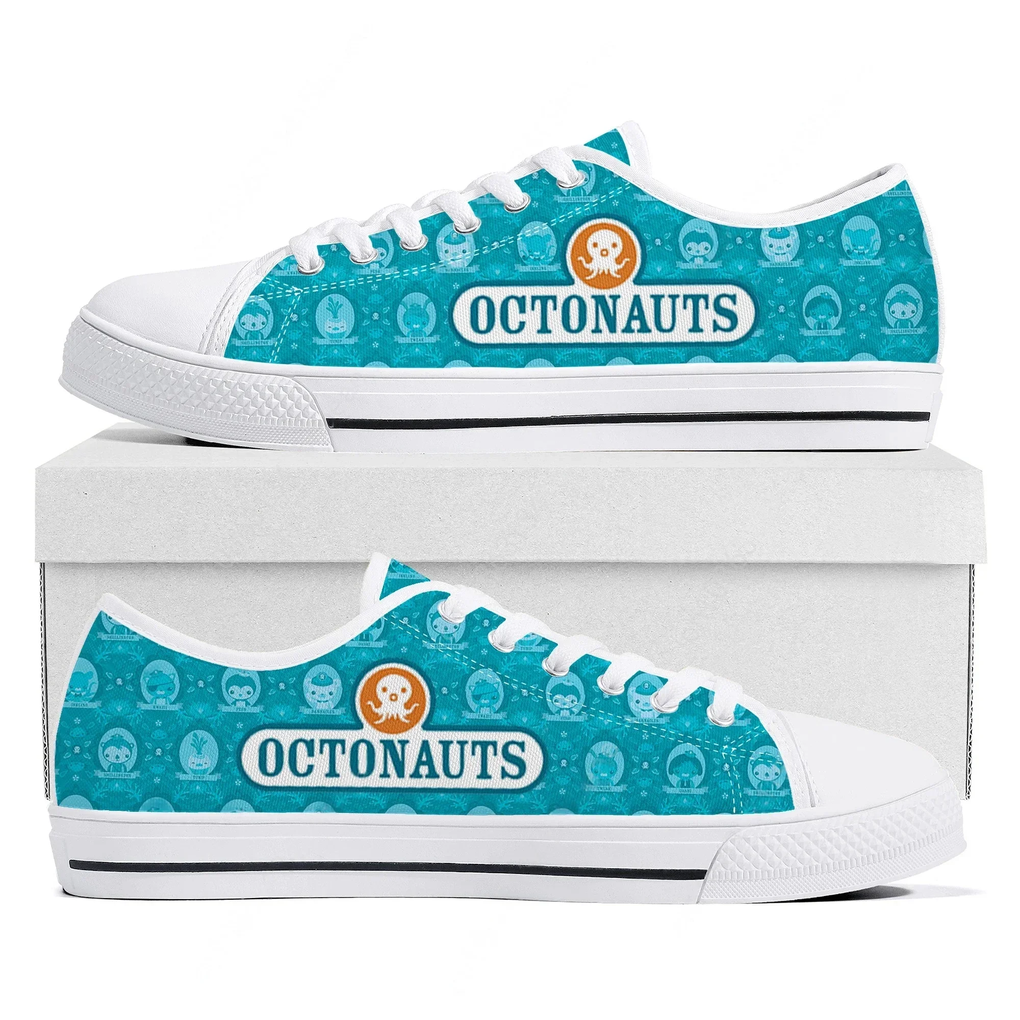 

Cartoon Octonauts Team Custom Low Top Sneakers Womens Mens Teenager High Quality Shoes Casual Tailor-Made Canvas Sneaker Shoe