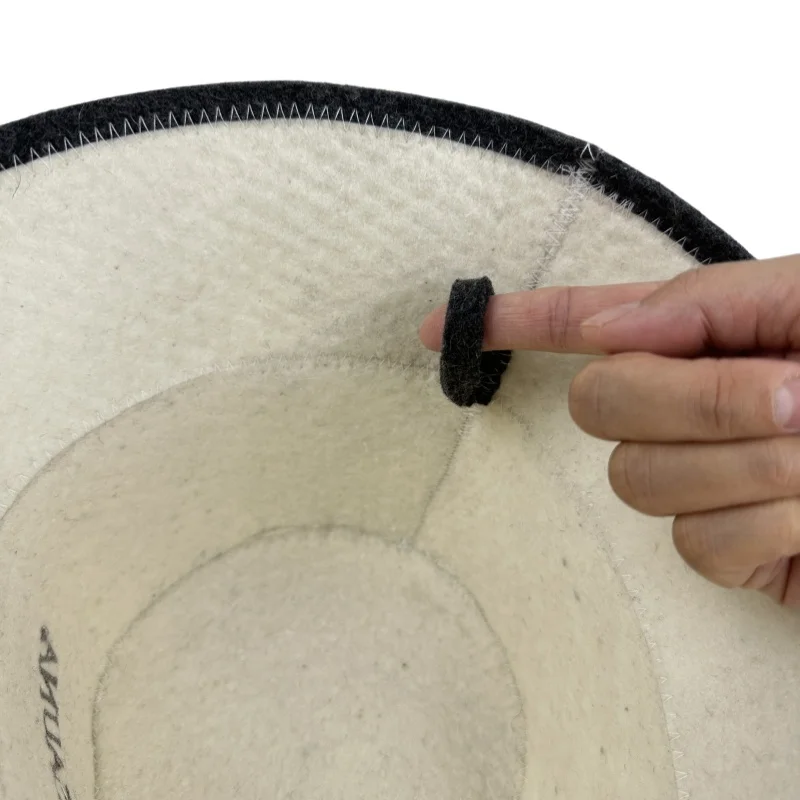 Factory Direct Sales Wool Felt Bucket Sauna Hat for Banya Heat Resistant Shower Cap for Men and Women Head Protection