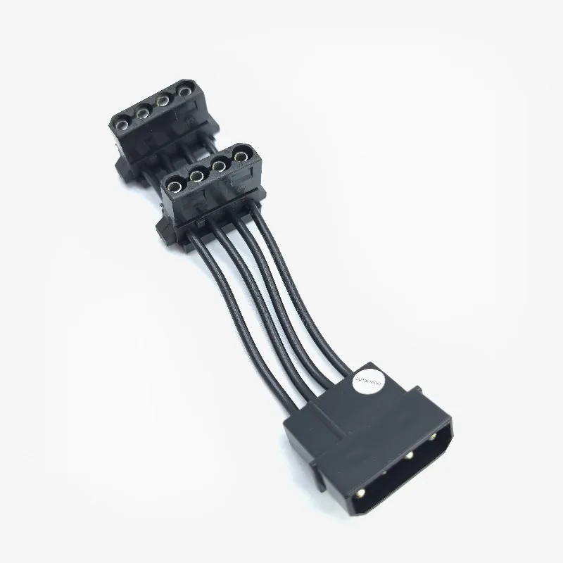 Cable de alimentación ATX para computadora de escritorio D 4 pines IDE Molex 1 a 2 divisor 2 puertos macho hembra Cable corto 18AWG