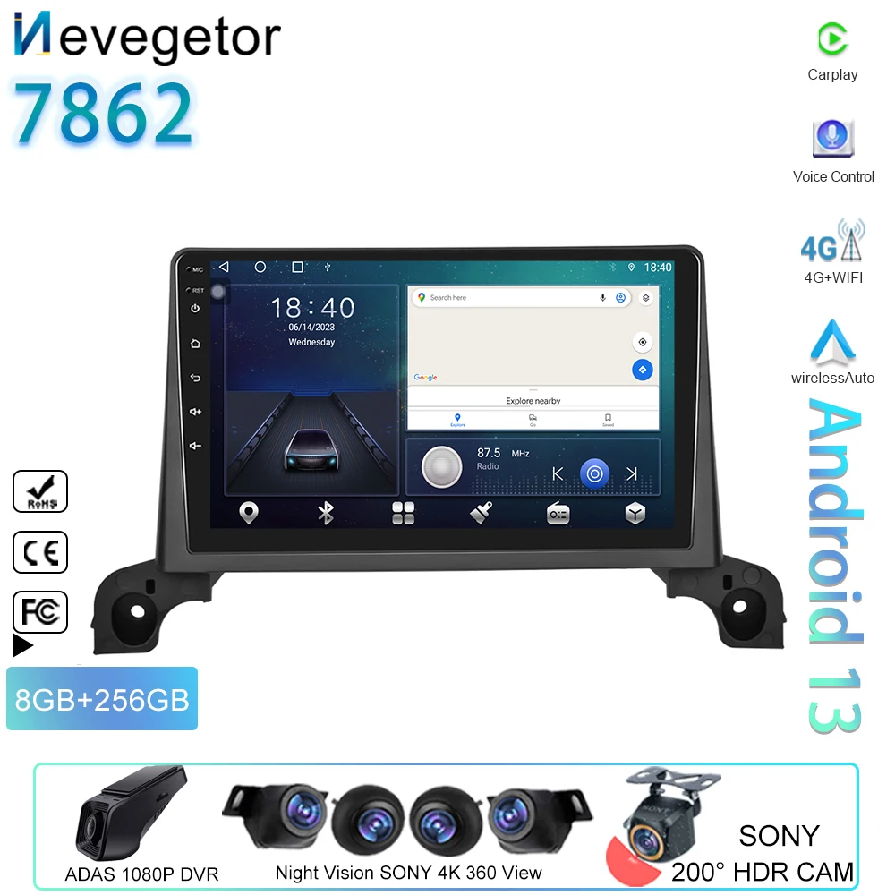 

Qualcomm Snapdragon Android Carplay For Peugeot 5008 4008 3008 2017 2018 2019 2020 GPS Multimedia Radio BT WIFI 5G No 2din