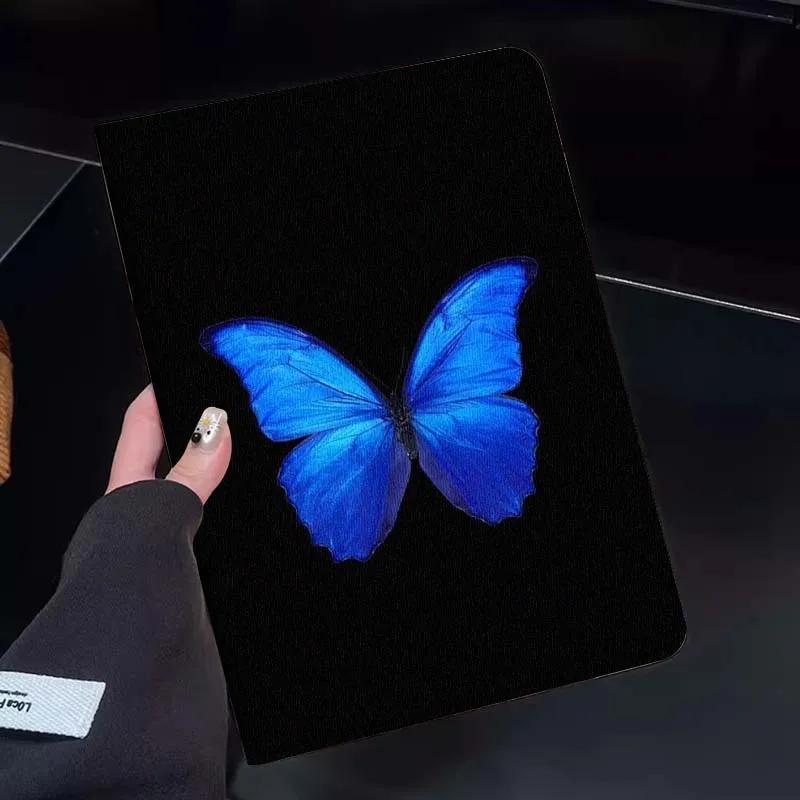 

Blue Butterfly Wings Art Tablet Case For Huawei Honor MatePad MediaPad Air 5 6 7 11 V6 V7 V8 V9 X9 X8 T10 T10s C5e T5 Gift